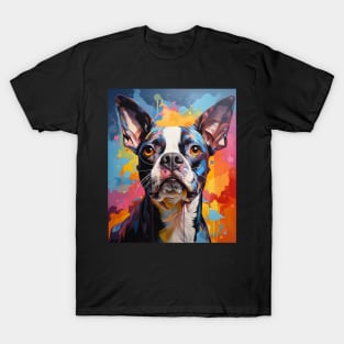 Boston Terrier Pop Art T-Shirt